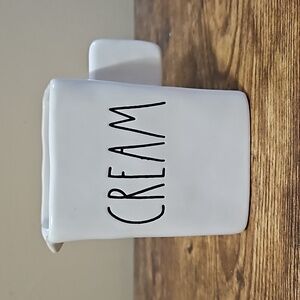 Rae Dunn Ivory Ceramic Cream Container NWOT